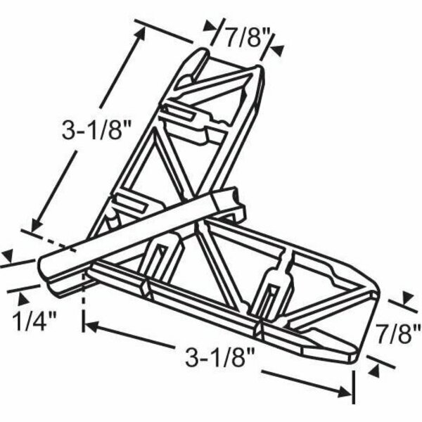 Strybuc Miter Corner White 16-361PW